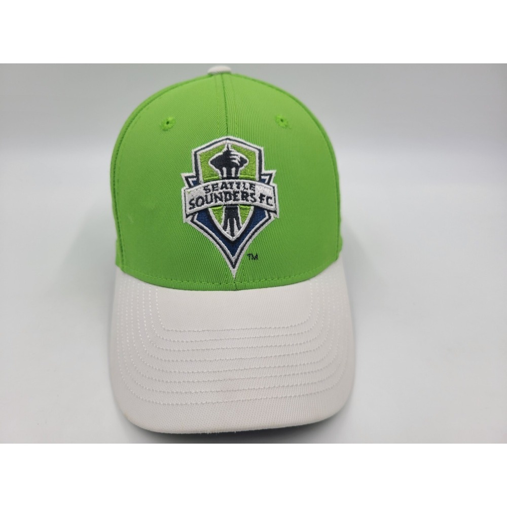 Seattle Sounders FC Adidas Climalite Flex Fitted S-M Hat Cap MLS Soccer Green